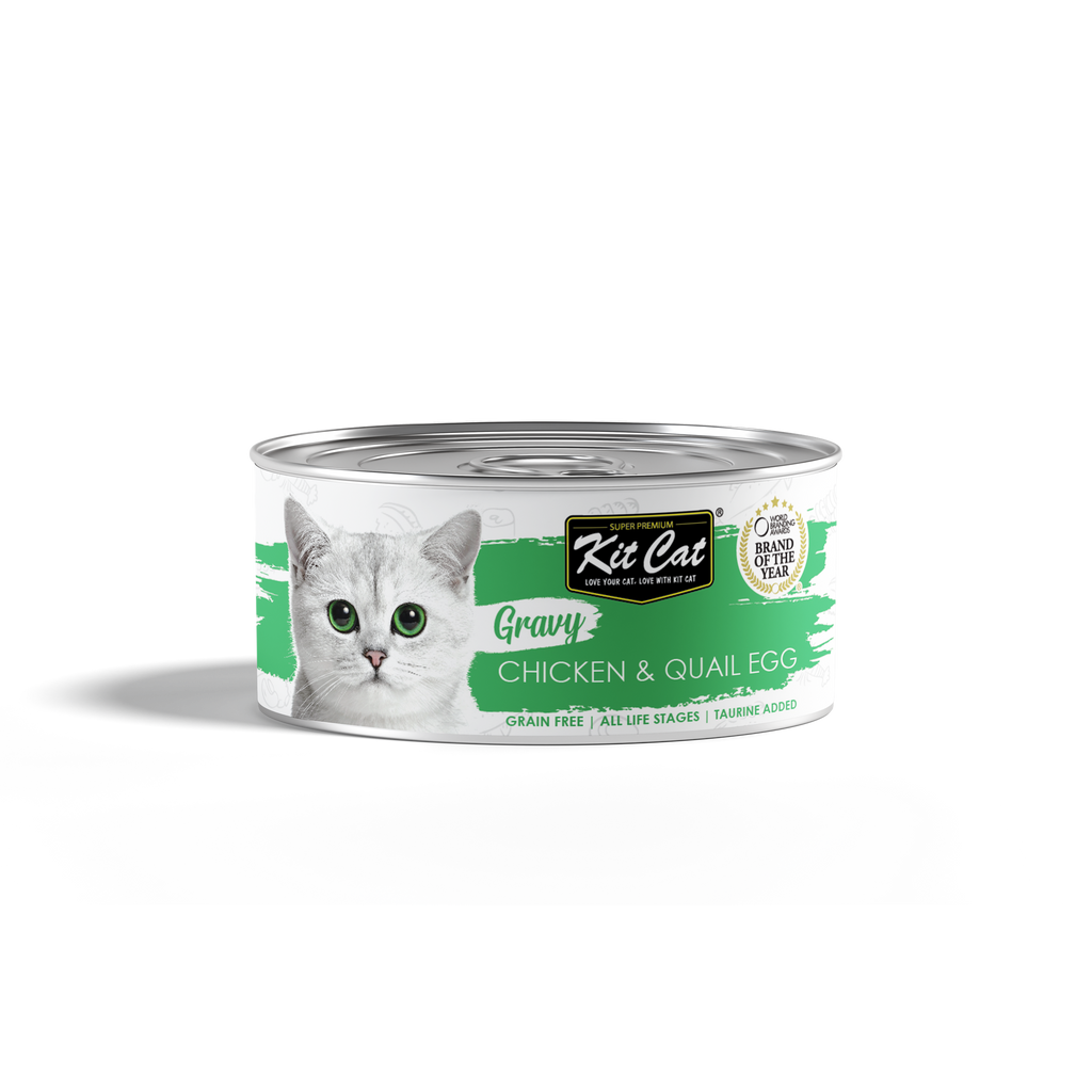 Kit Cat Gravy Cat Canned Food - Chicken & Quail Egg (70g)