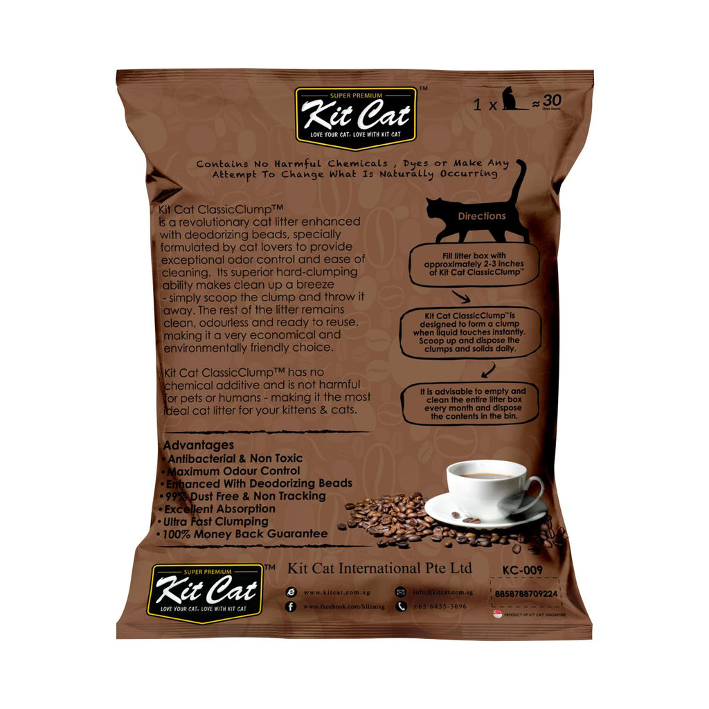 Kit Cat Classic Clump Cat Litter - Coffee (10L/7kg)
