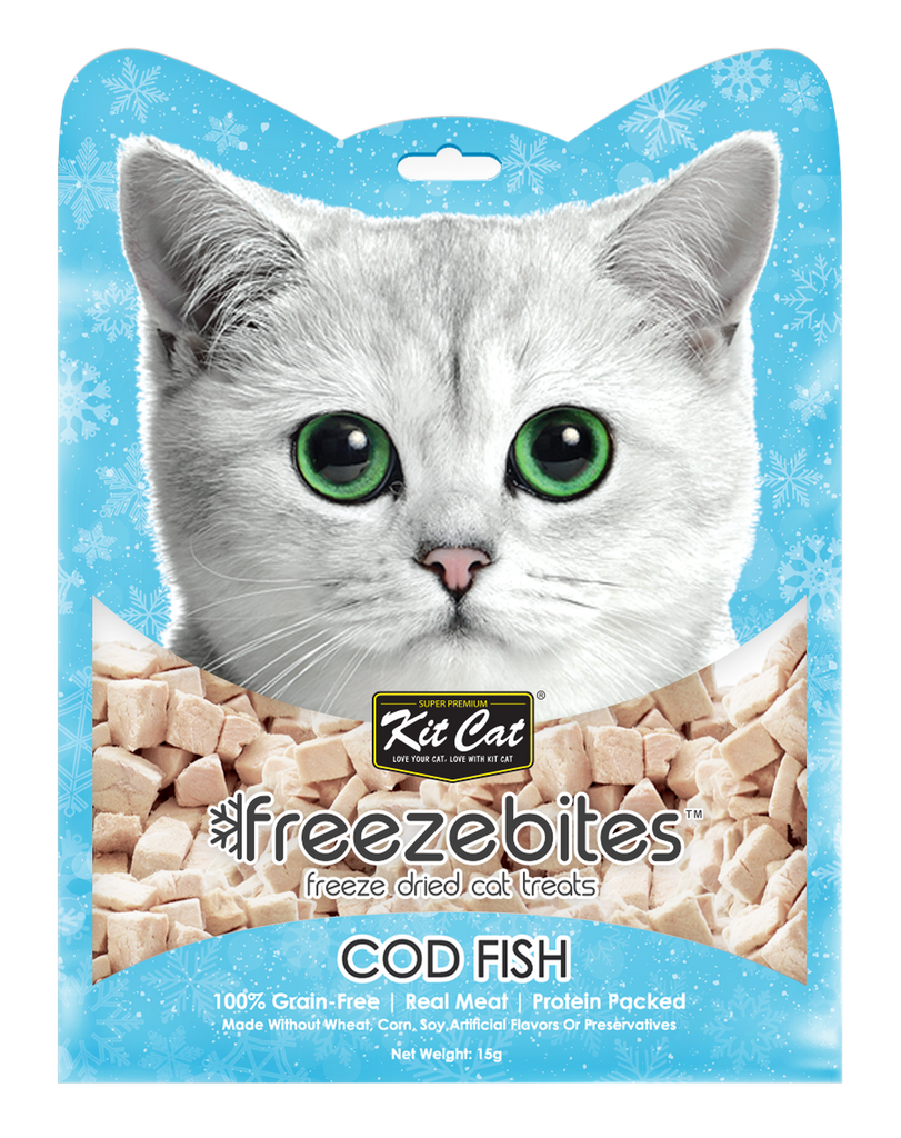 [CTN OF 24] Kit Cat Freeze Bites Cat Treat - Cod Fish (15g)