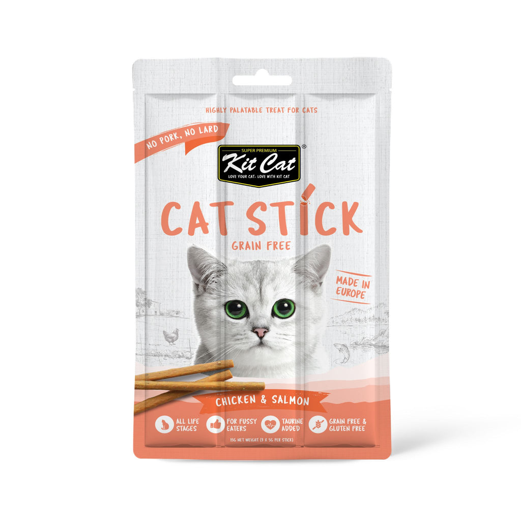 Kit Cat Chicken & Salmon Grain Free Cat Stick (3 Sticks)