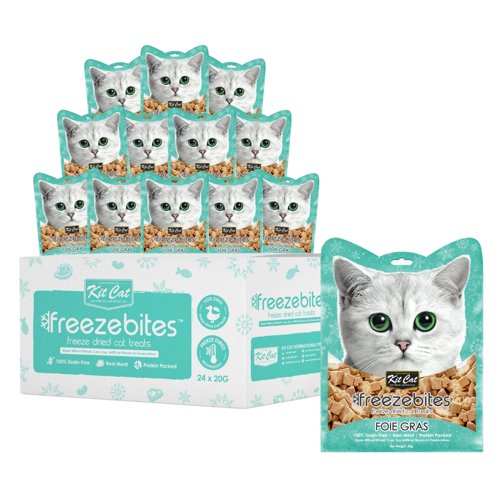 [CTN OF 24] Kit Cat Freeze Bites Cat Treat - Foie Gras (15g)