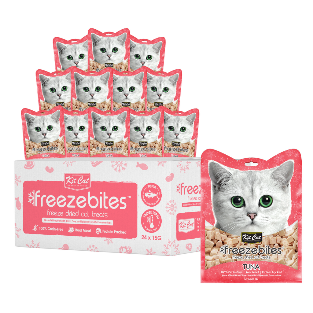 [CTN OF 24] Kit Cat Freeze Bites Cat Treat - Tuna (15g)