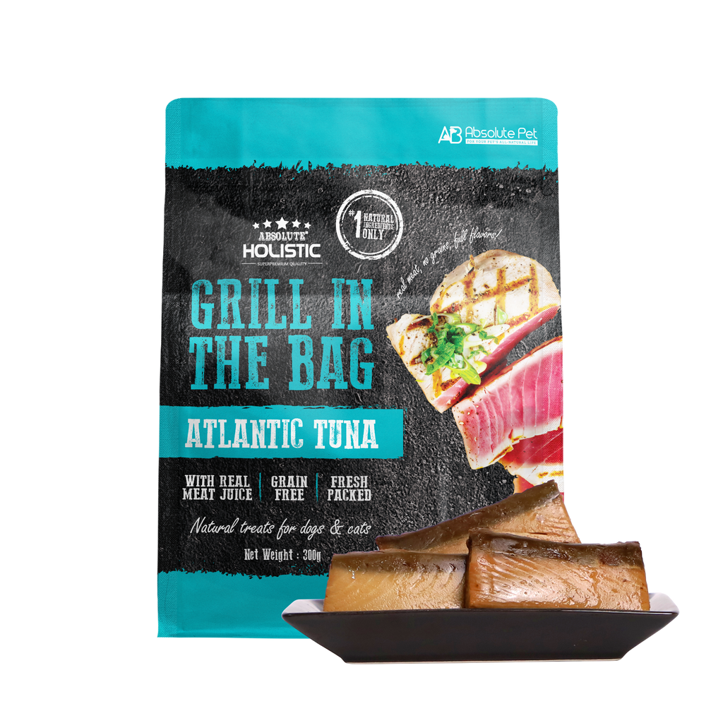 Absolute Holistic Grill In The Bag Natural Dog & Cat Treats - Atlantic Tuna (300g)