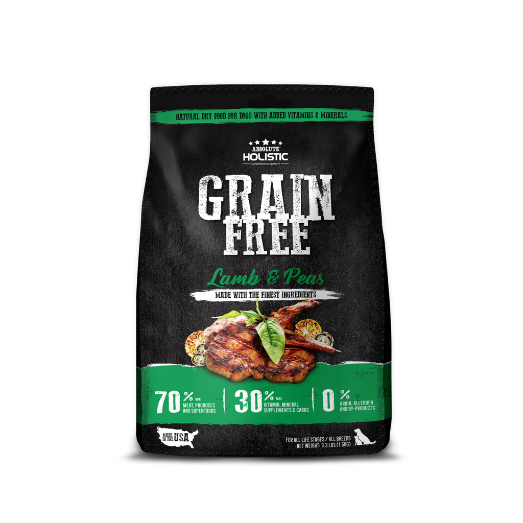 Absolute Holistic Grain Free Dry Dog Food - Lamb & Peas (Sample)