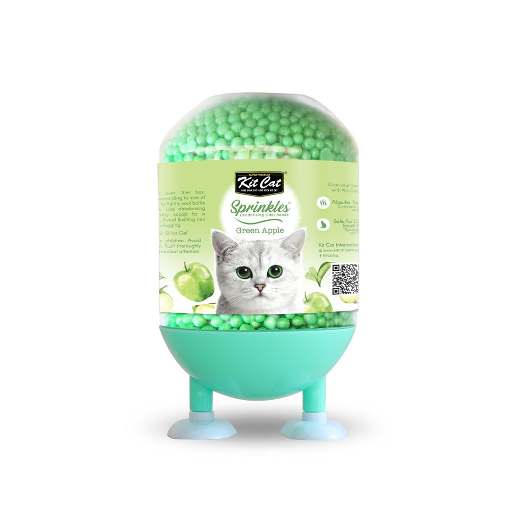 Kit Cat Sprinkles Cat Litter Deodoriser - Green Apple (240g)