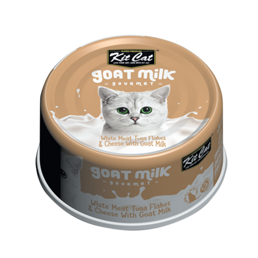 Kit Cat Goat Milk Gourmet Canned Cat Food - Tuna & Cheese (70g)