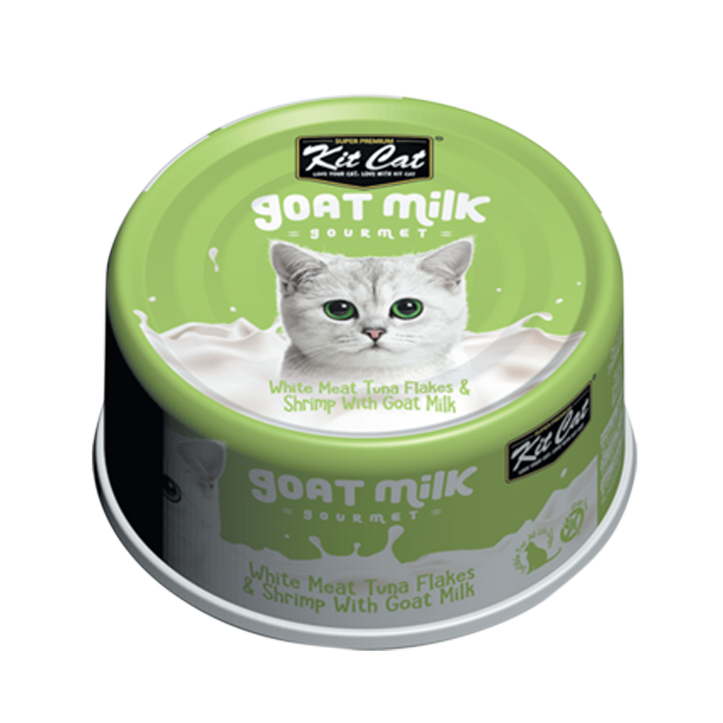  Kit Cat Goat Milk Gourmet Canned Cat Food - Tuna & Shirmp (70g)