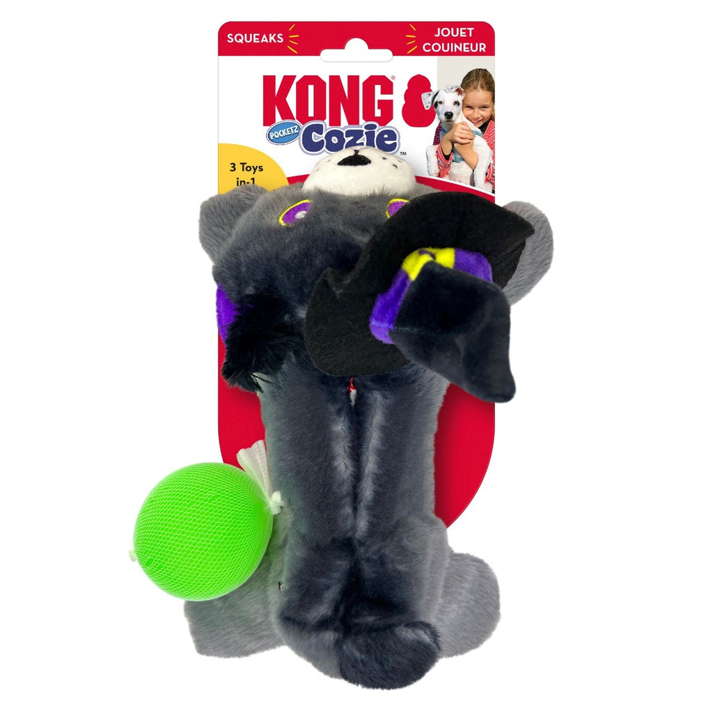 KONG Dog Plush Toy - Halloween Cozie™ Pocketz Cat (1 Size)