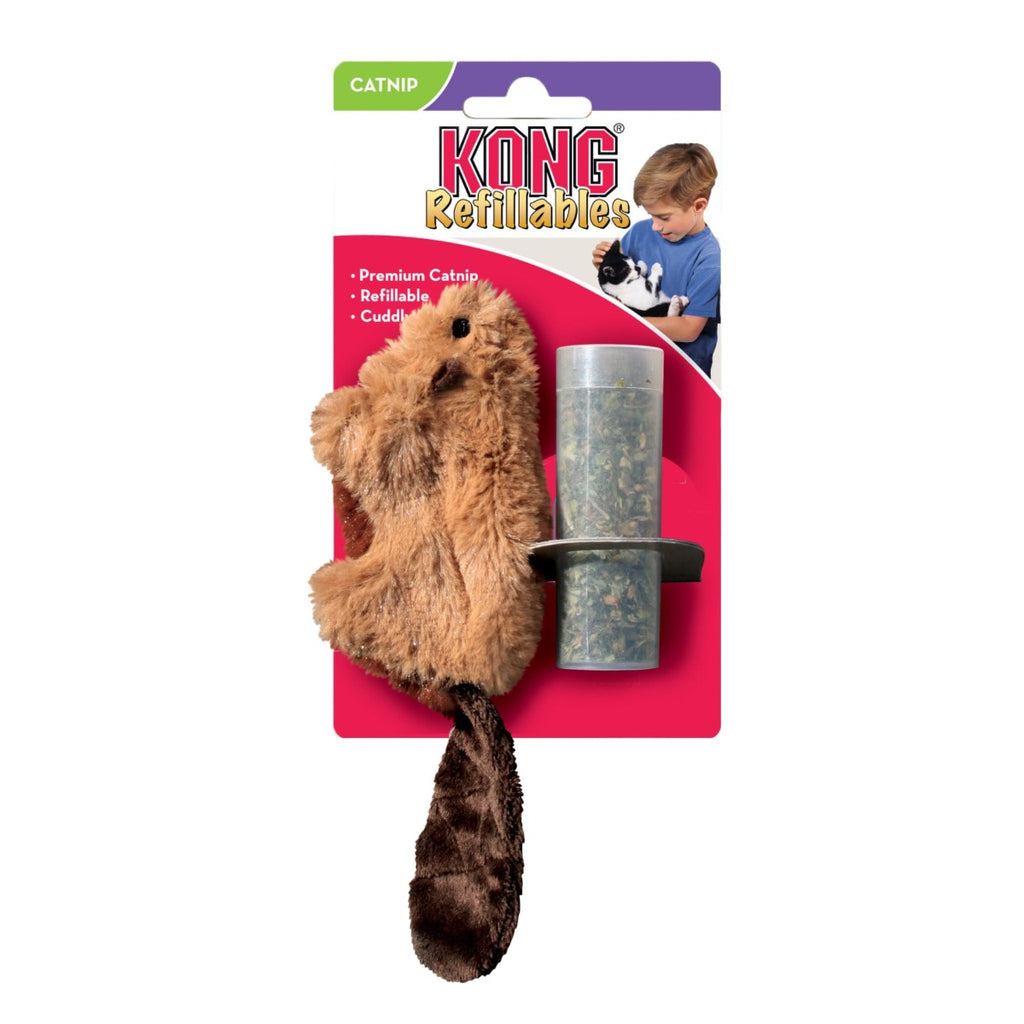 KONG Cat Toy - Refillables Beaver With Catnip (1 Size)