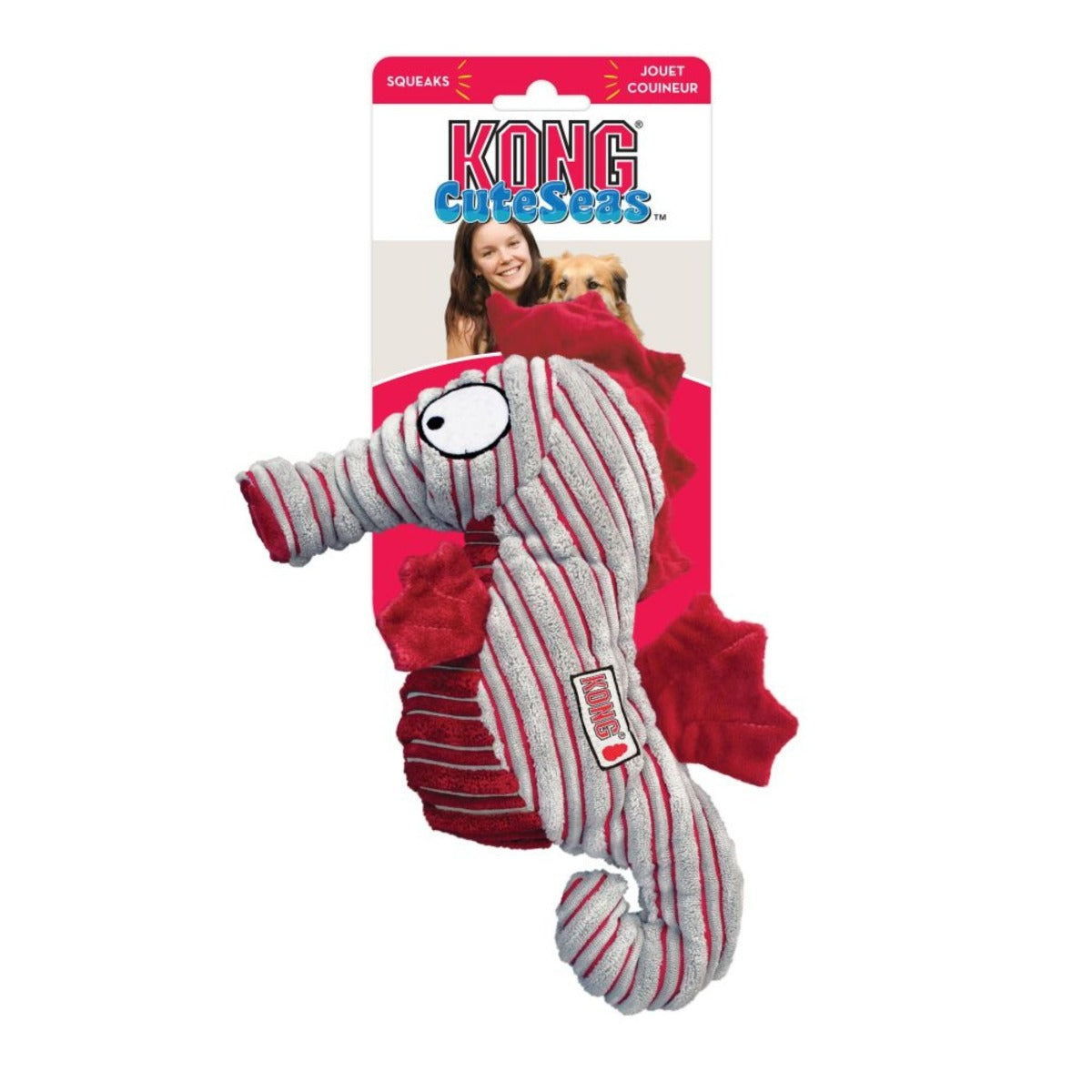KONG Dog Toy Cuteseas Seahorse B2K Pet Singapore