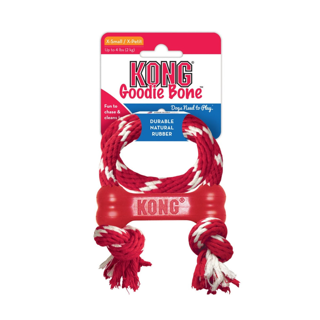 KONG Dog Toy - Goodie Bone w/ Rope (1 Size)
