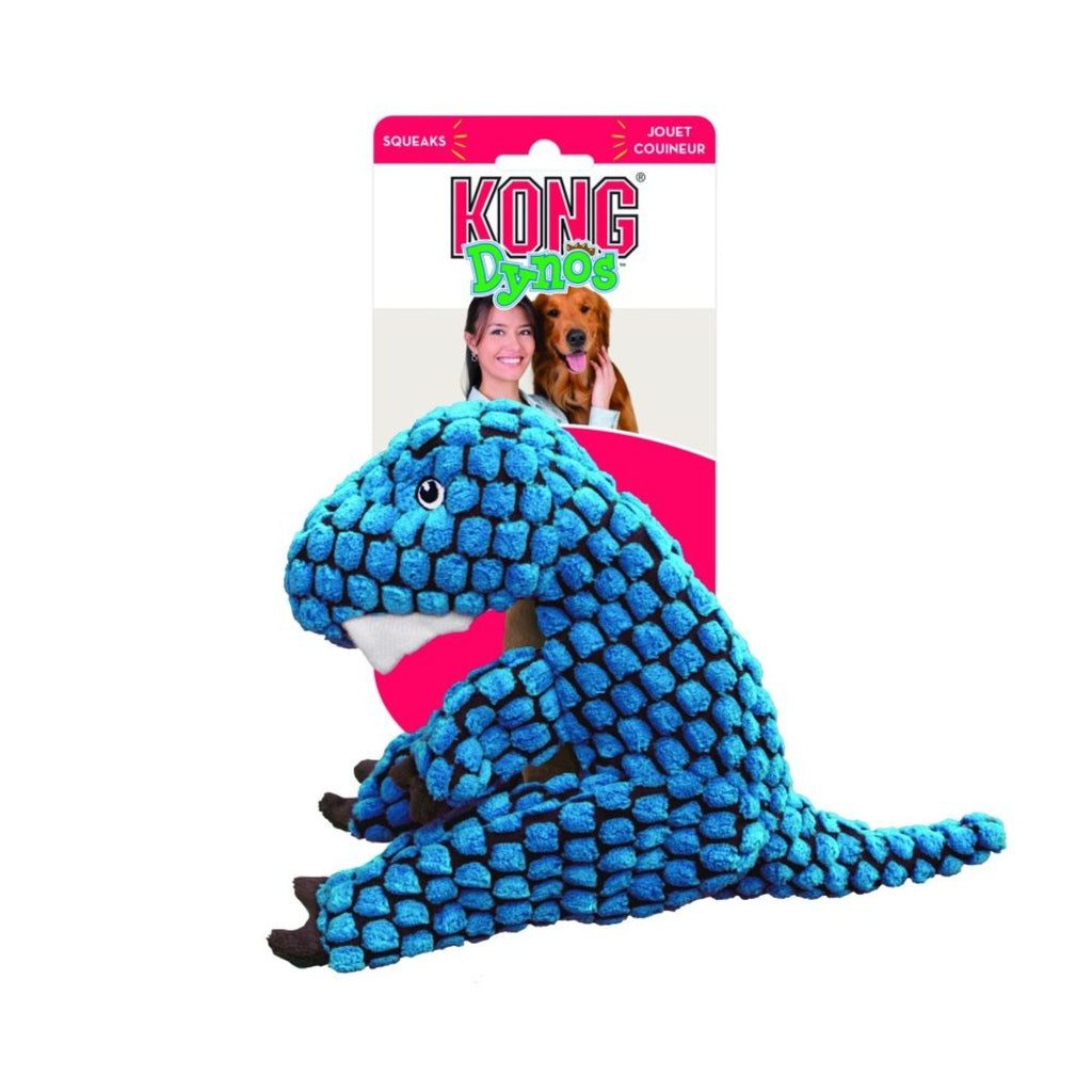 KONG Dog Toy - Dynos T-Rex Blue (2 Sizes)