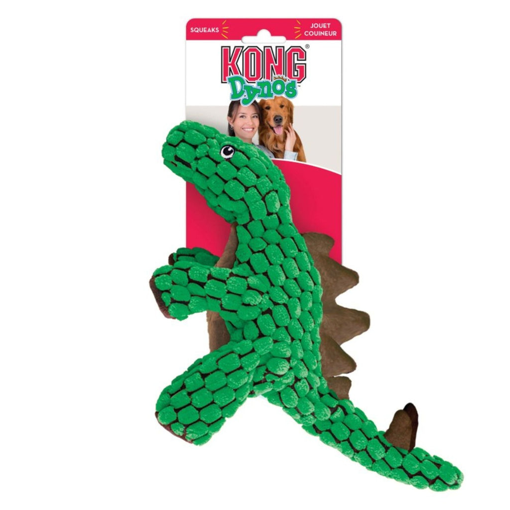 KONG Dog Toy - Dynos Stegosaurus Green (2 Sizes)