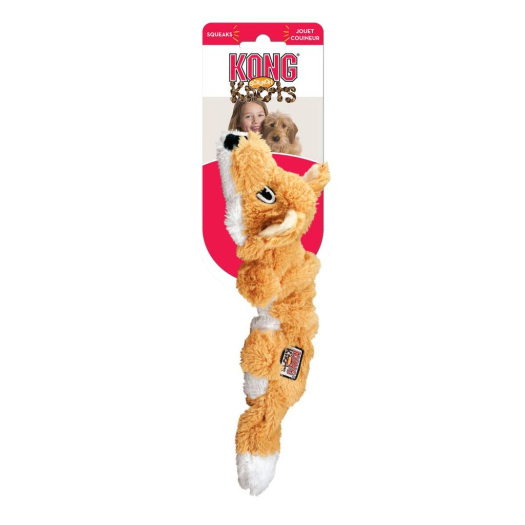 KONG Dog Toy - Scrunch Knots Fox (2 Sizes)