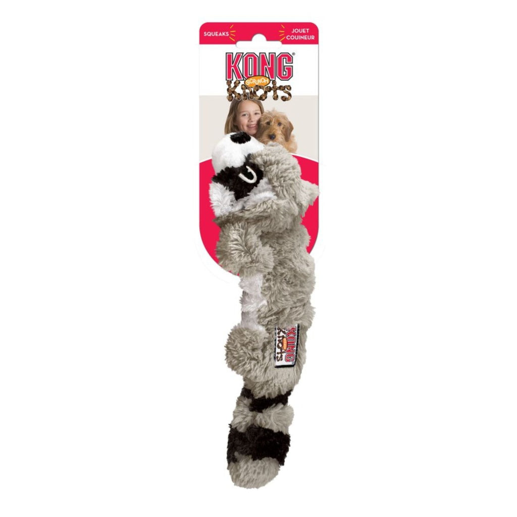 KONG Dog Toy - Scrunch Knots Raccoon (2 Sizes)