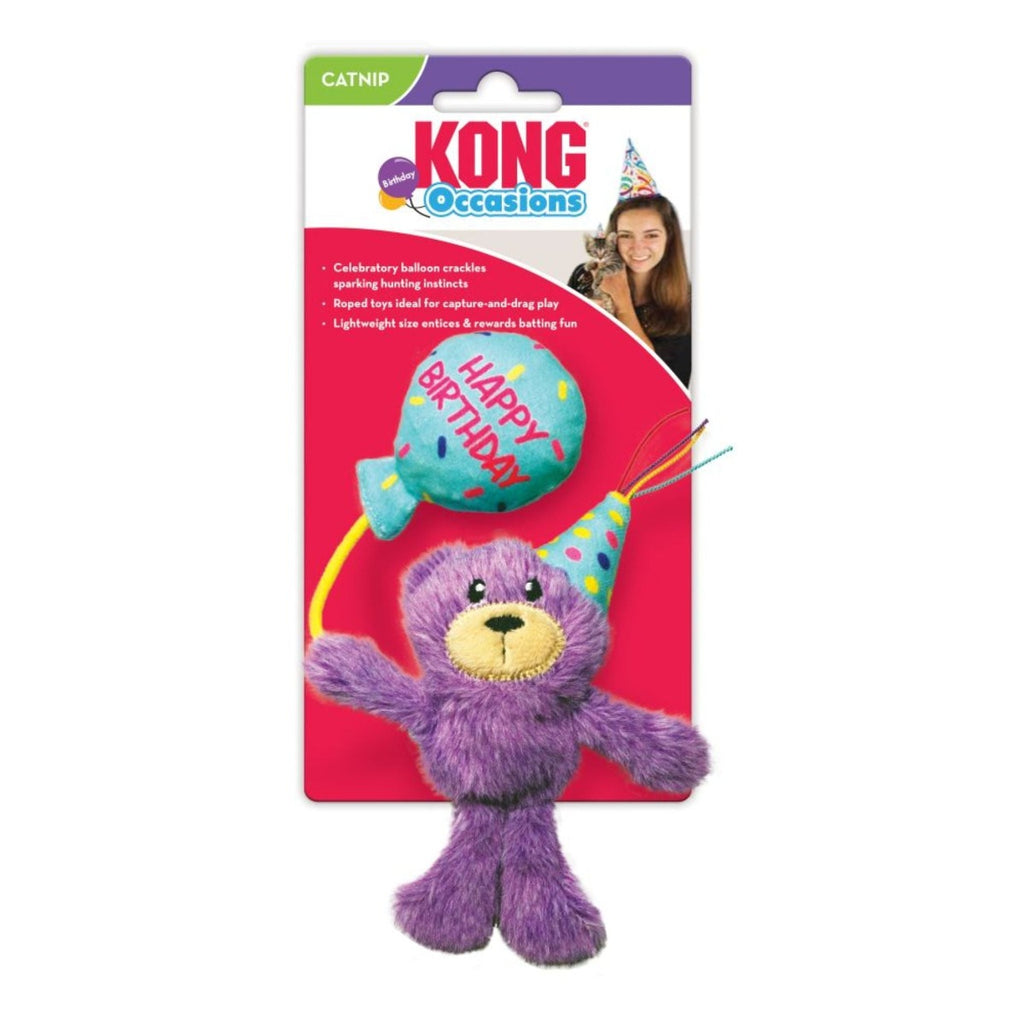 KONG Cat Toy - Cat Occasions Birthday Teddy (1 Size)