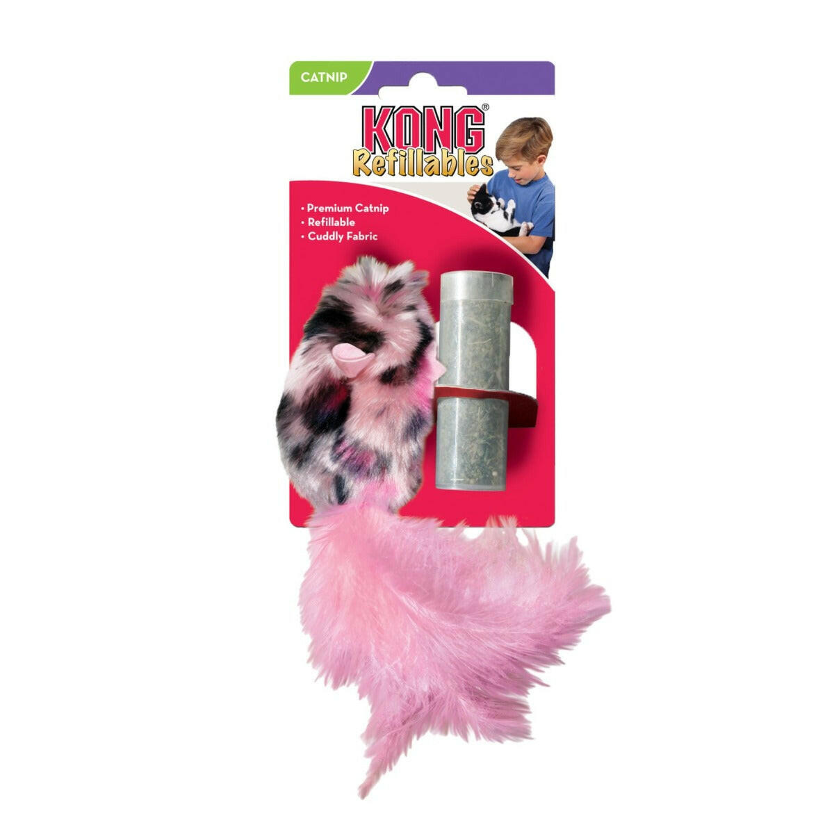 KONG Cat Toy - Refillables Field Mouse With Catnip (1 Size).