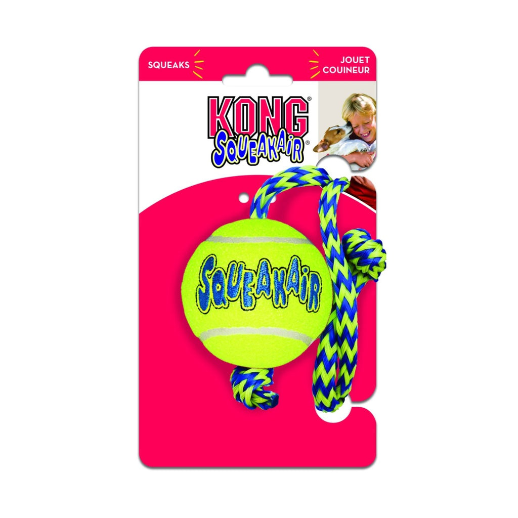 KONG Dog Toy - Squeakair Ball W Rope (1 Size)