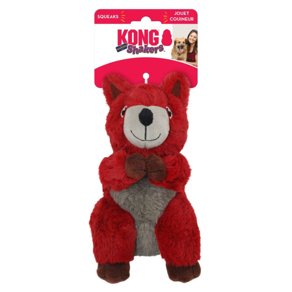 KONG Dog Toy - Shakers Passports Red Squirrel (1 Size)