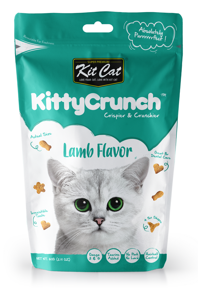 Kit Cat Kitty Crunch Cat Treats - Lamb (60g)