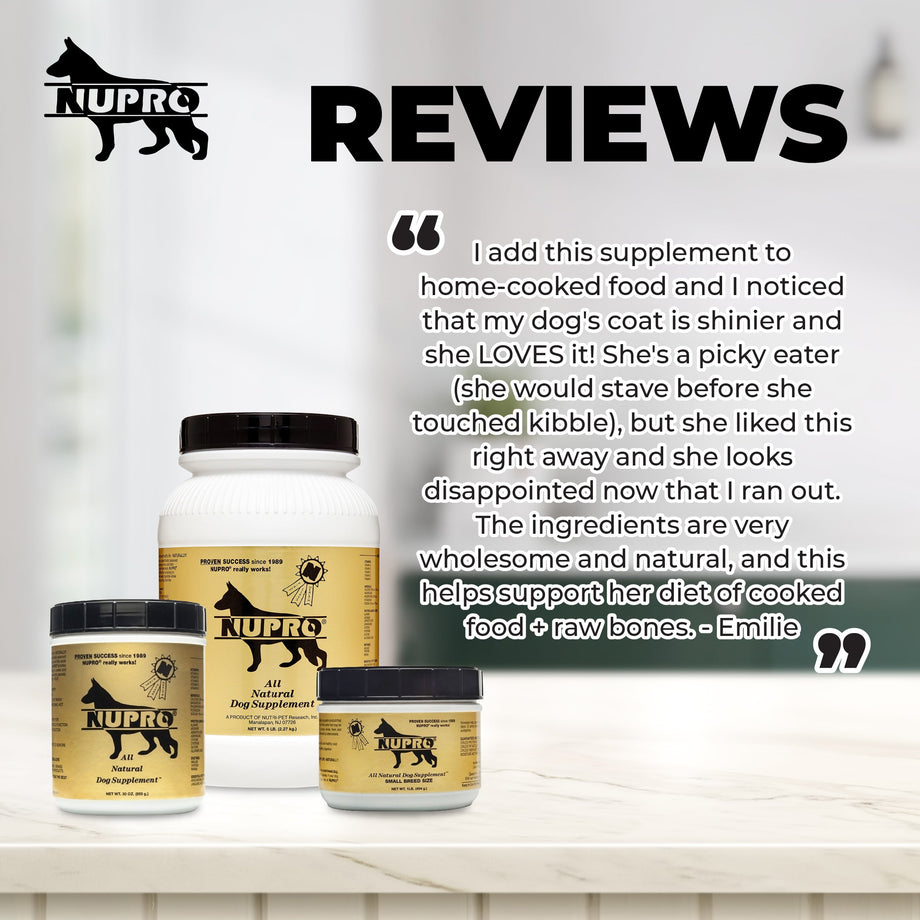 Nupro All Natural Dog Supplement 30oz B2K Pet