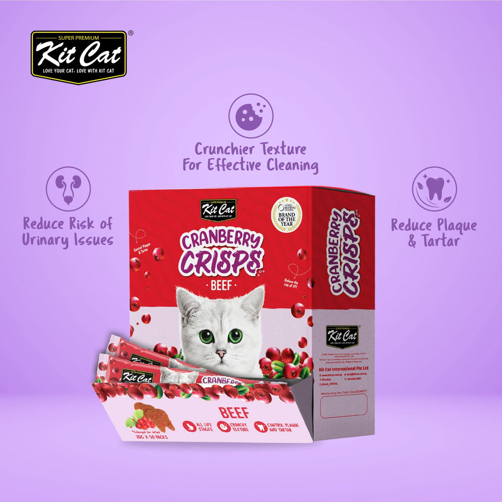 Kit Cat Cranberry Crisps Cat Treat - Beef (20g)