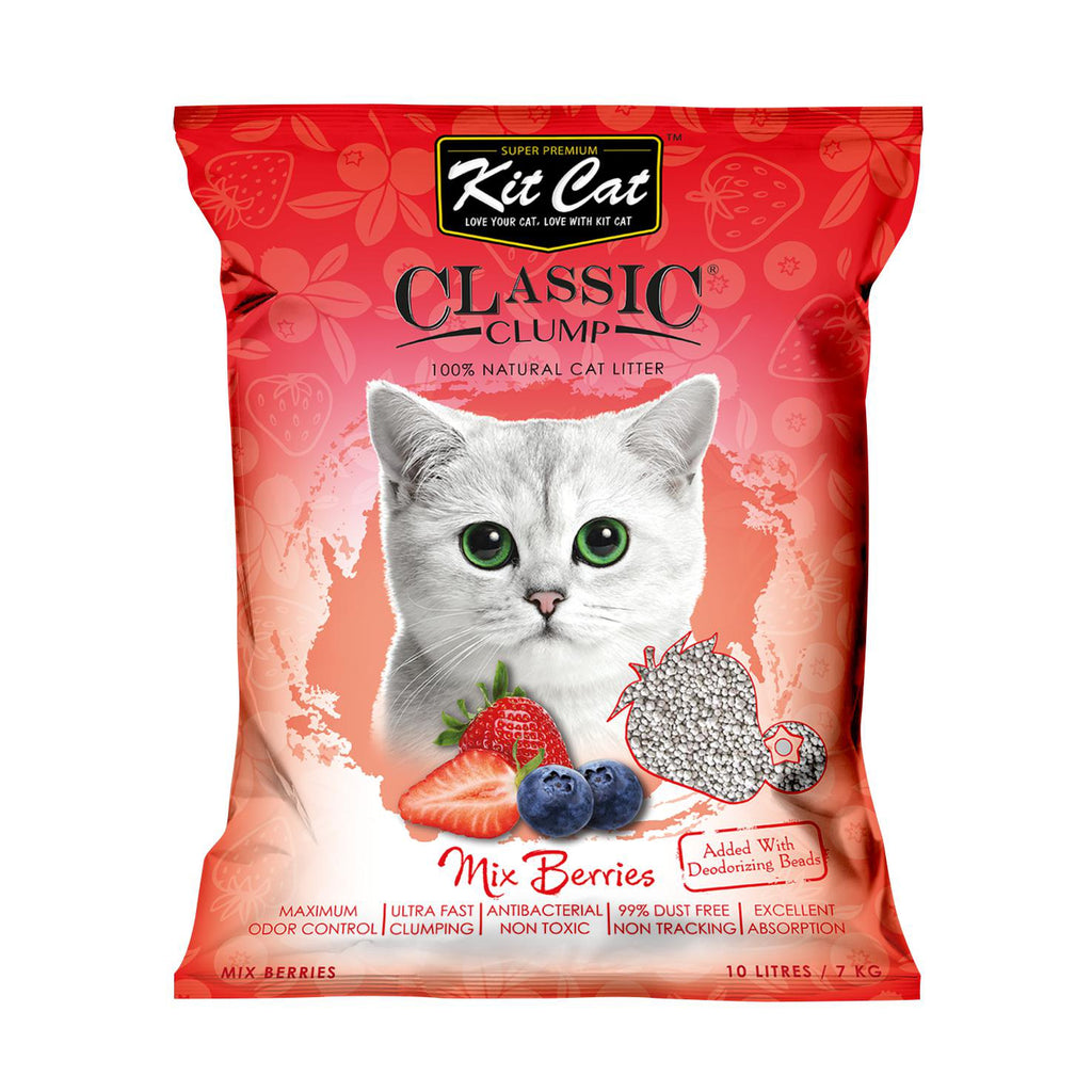 Kit Cat Classic Clump Cat Litter - Mix Berry (10L/7kg)
