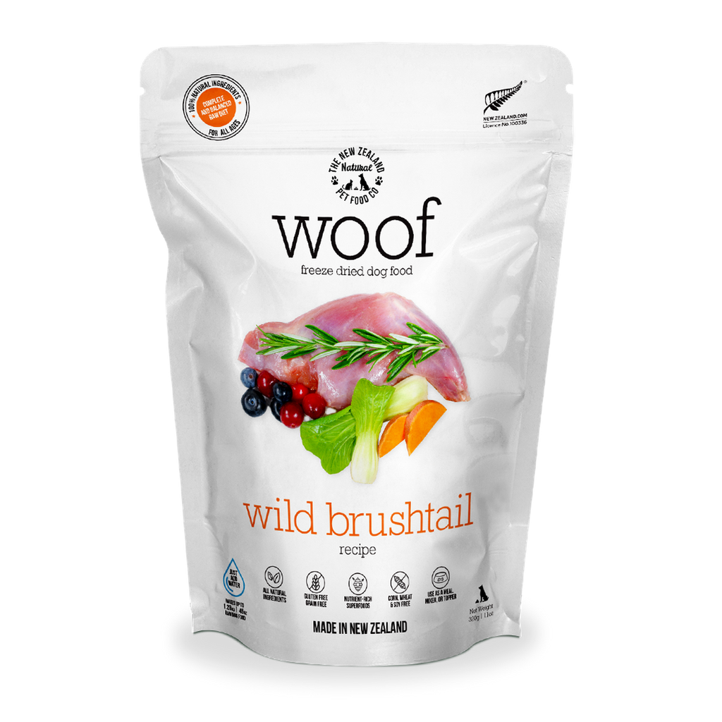 WOOF Freeze Dried Raw Food For Dog - Wild Brushtail (280g)