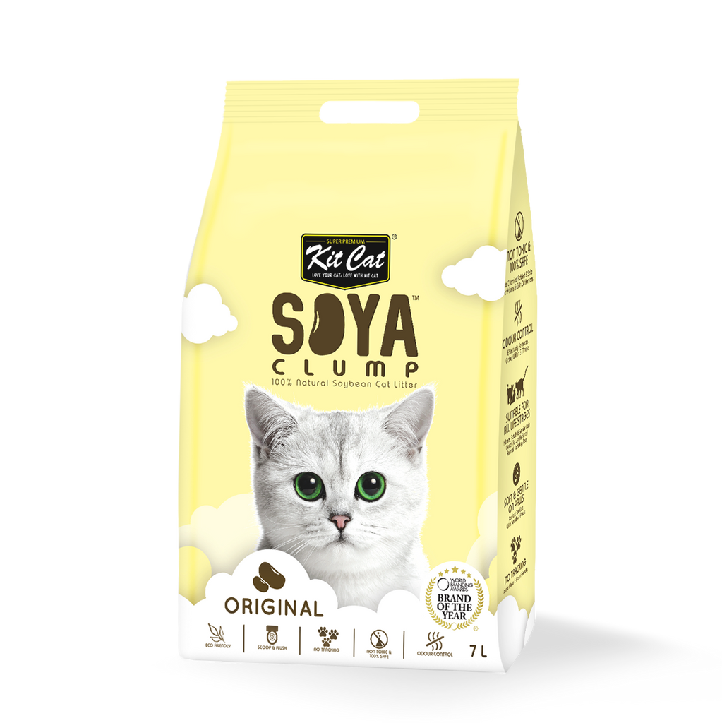 [CTN OF 6] Kit Cat Soya Clump Cat Litter - Original (6x7L)