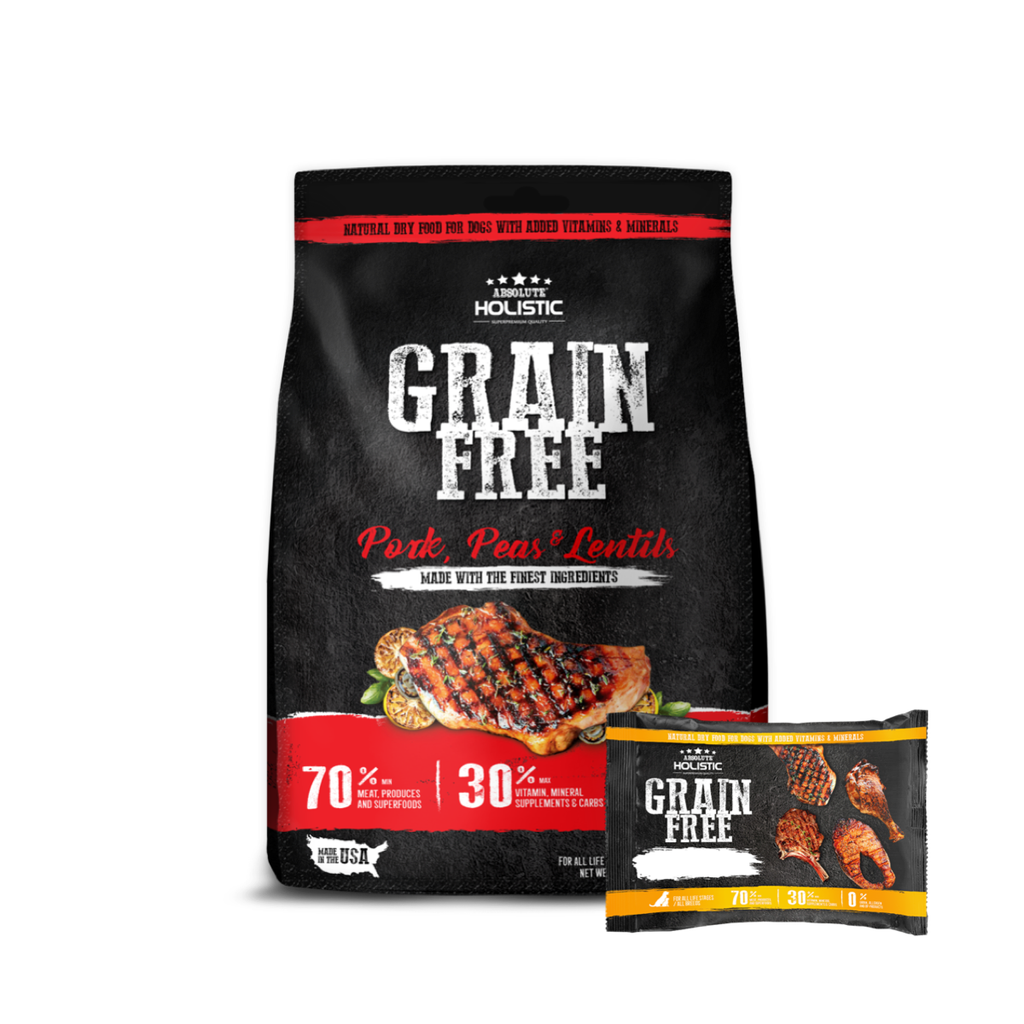 Absolute Holistic Grain Free Dry Dog Food - Pork & Peas (Sample)