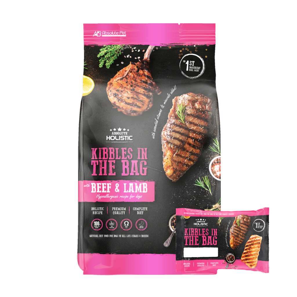 Absolute Holistic Kibbles in the Bag Dry Dog Food - Beef & Lamb (Sample)