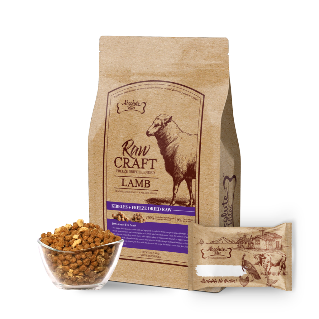 Absolute Bites Raw Craft Freeze Dried Raw Blended Dry Dog Food - Lamb (Sample)