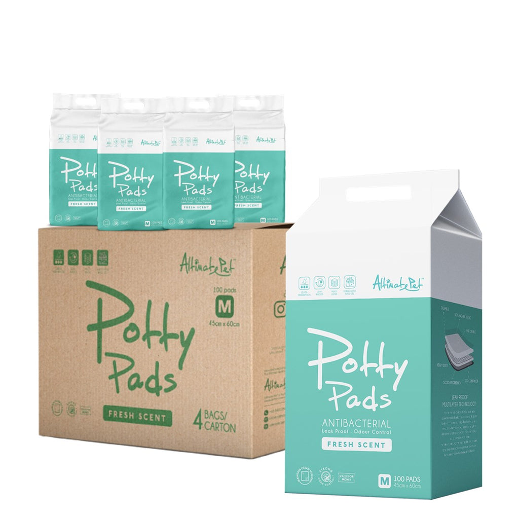 [CTN OF 4] Altimate Pet Antibacterial Fresh Scent Potty Pee Pads - M