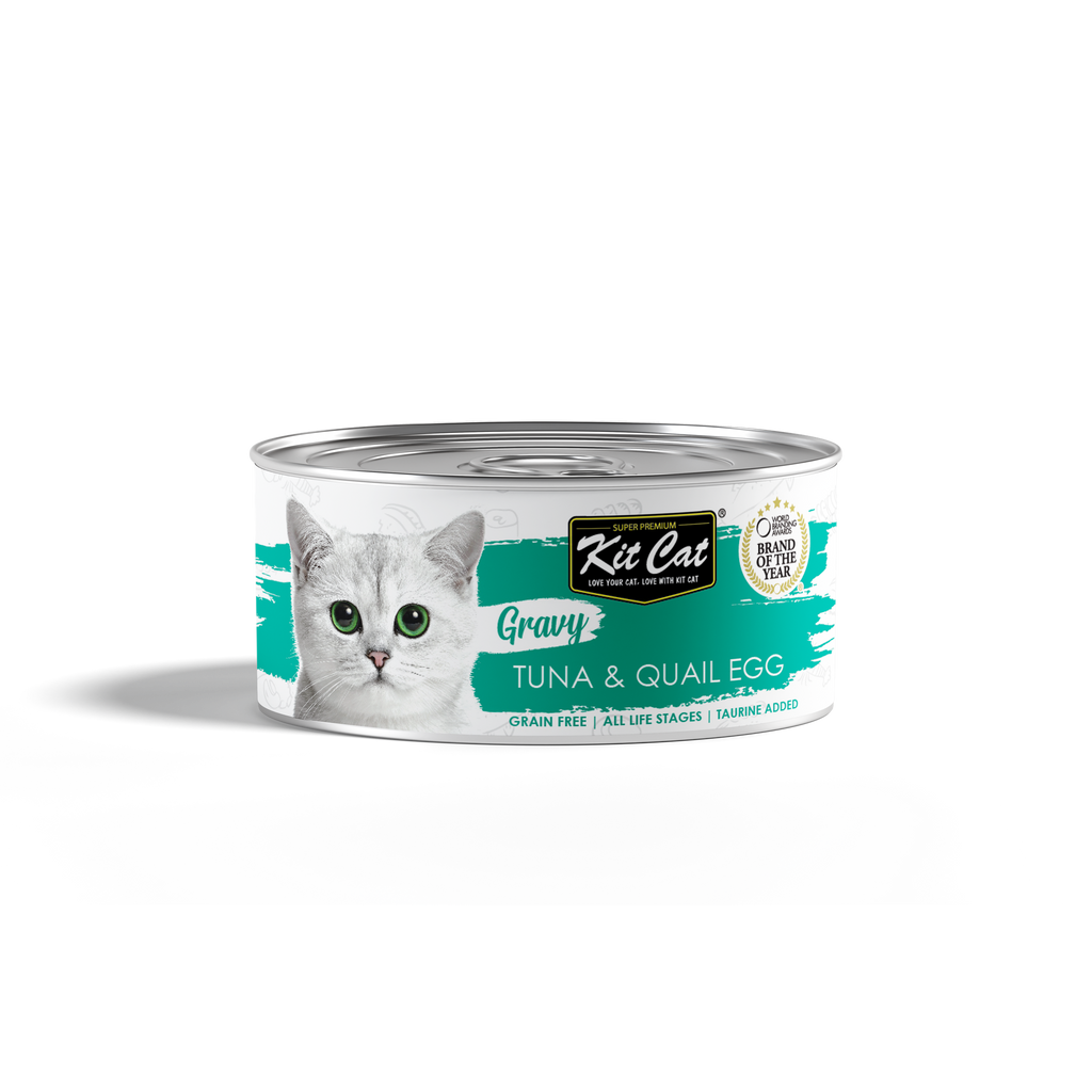 Kit Cat Gravy Cat Canned Food - Tuna & Quail Egg (70g)