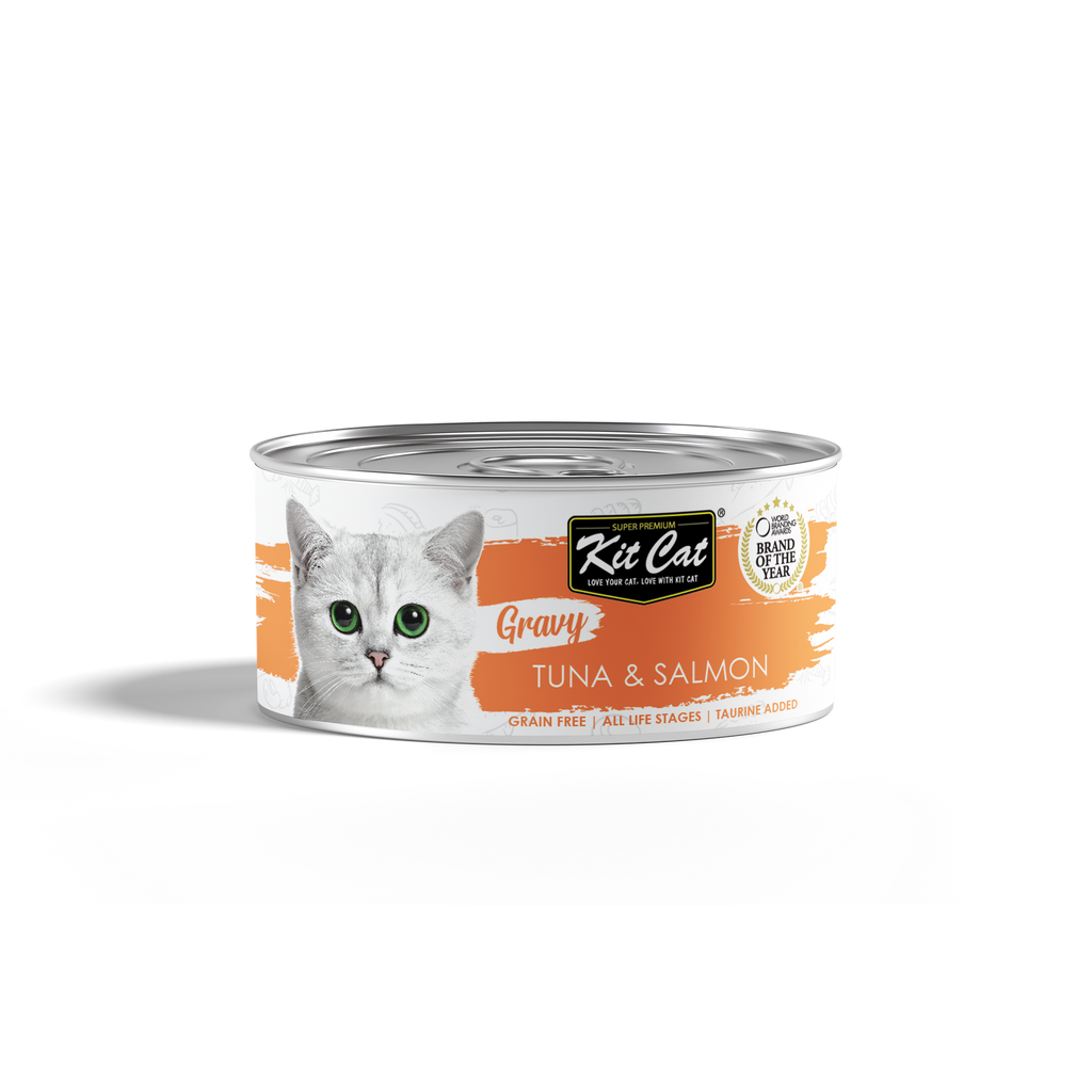 Kit Cat Gravy Cat Canned Food - Tuna & Salmon (70g)