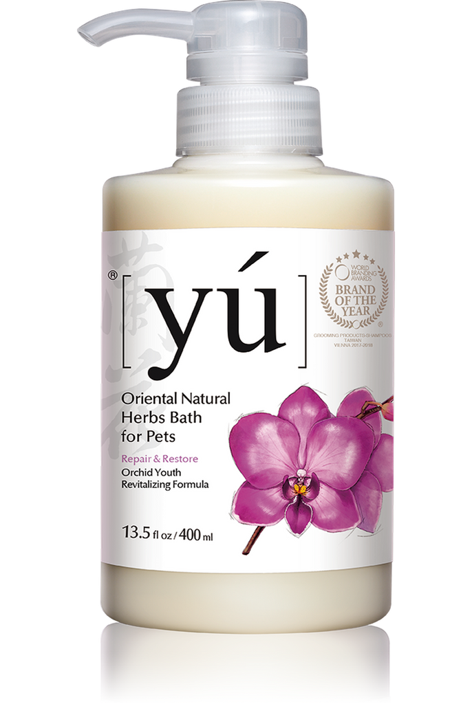 YU Oriental Natural Herbs Bath Shampoo for Cats & Dogs -  Orchid Youth Revitalizing