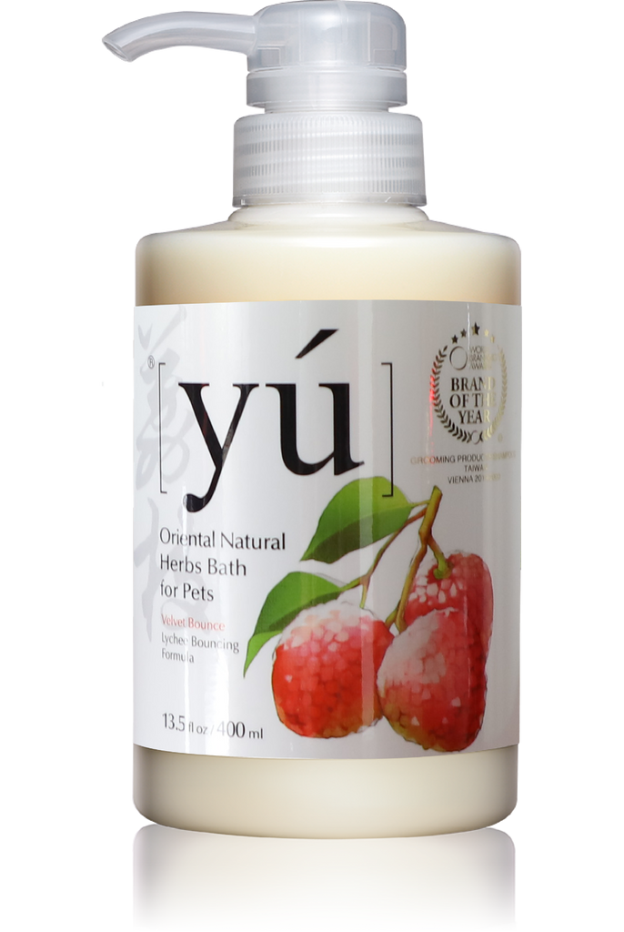 YU Oriental Natural Herbs Bath Shampoo for Cats & Dogs -  Lychee Bouncing formula