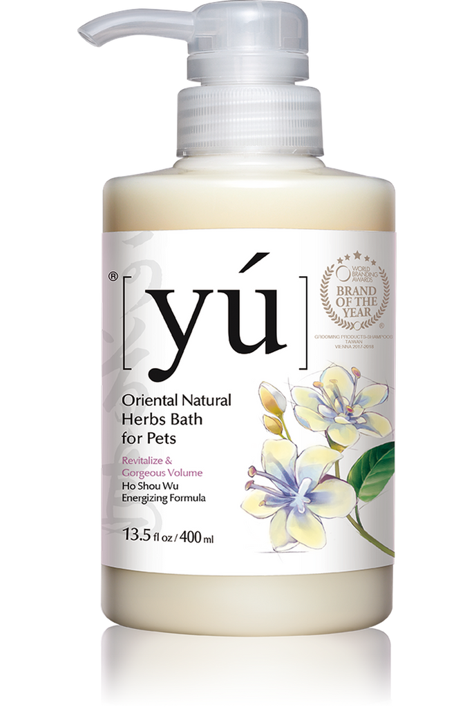 YU Oriental Natural Herbs Bath Shampoo for Cats & Dogs -  Volume / Energized formula