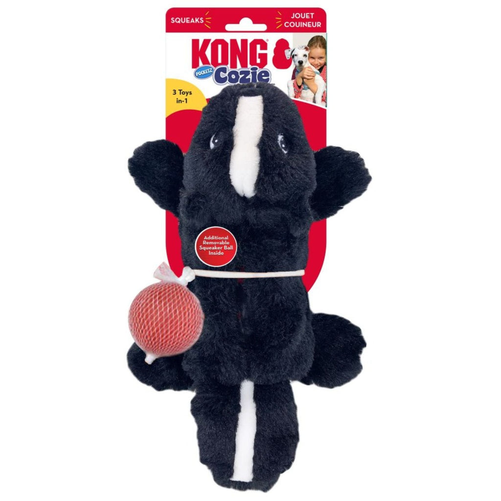 KONG Dog Toy - Cozie™ Pocketz Skunk (2 Sizes)