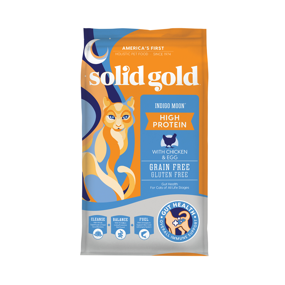 Solid Gold Grain Free Dry Cat Food - Chicken & Egg, Indigo Moon (3lbs)