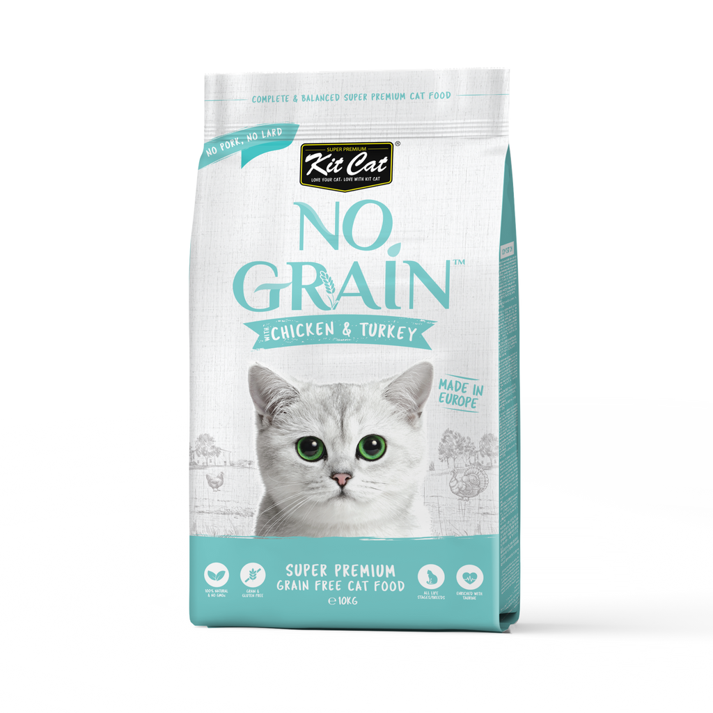 Kit Cat No Grain Dry Cat Food - Chicken & Turkey (10kg)
