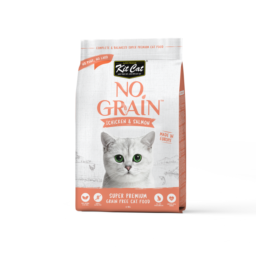 Kit Cat No Grain Dry Cat Food - Chicken & Salmon (Sample)