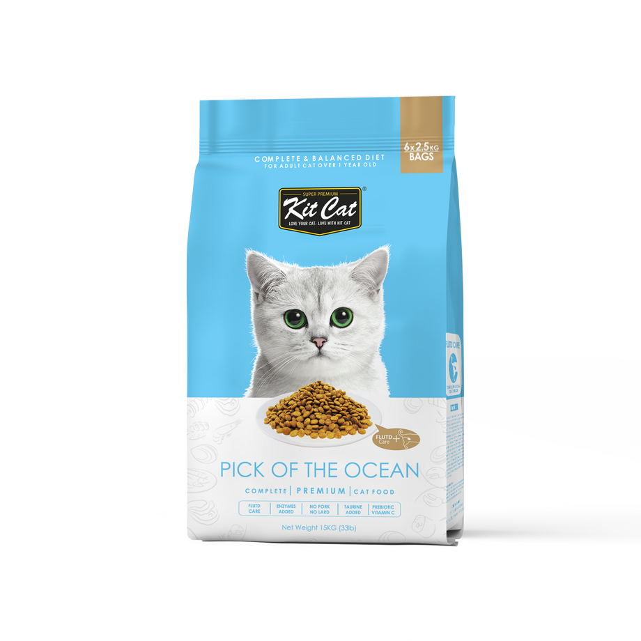 Kit Cat Premium Dry Cat Food Pick Of The Ocean 15kg B2K Pet