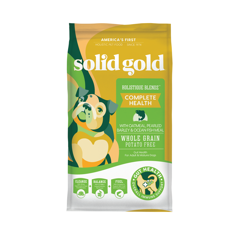 Solid Gold Grain Free Dry Dog Food - Fish & Pearled Barley, Holistique Blend (24lbs)