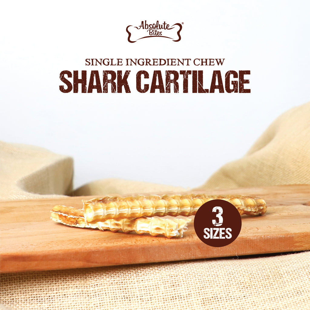 Absolute Bites Single Ingredient Dog Chew - Shark Cartilage (3 sizes)