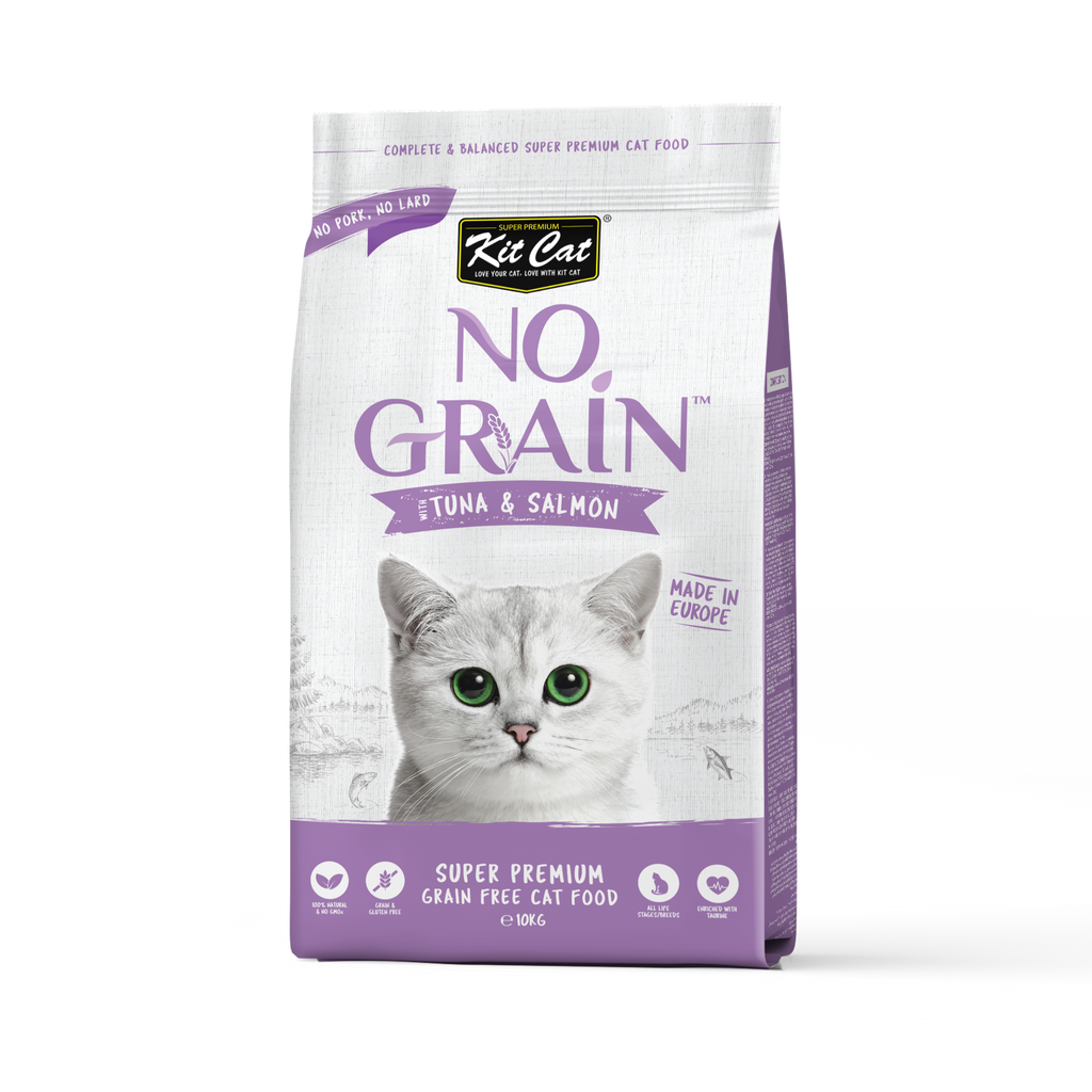 Kit Cat No Grain Dry Cat Food - Tuna & Salmon (10kg)