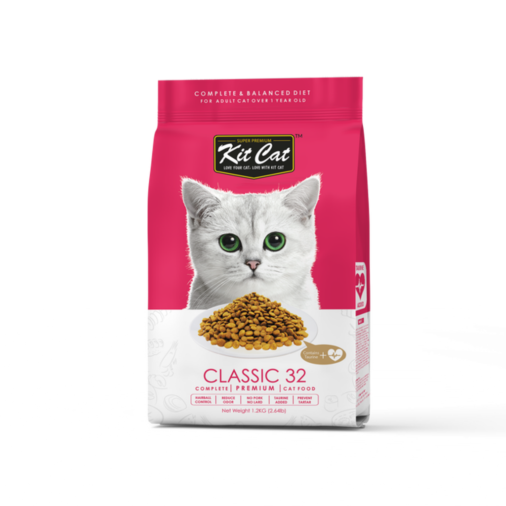 Kit Cat Premium Cat Dry Food -  Classic 32 (1.2kg)