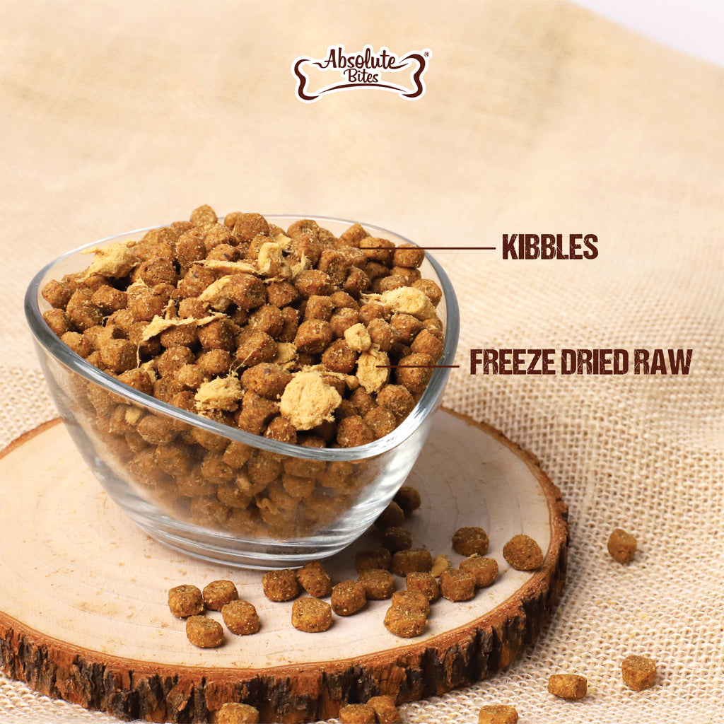 Absolute Bites Raw Craft Freeze-Dried Lamb Dog Food, high-protein, nutrient-rich meal made with premium lamb.