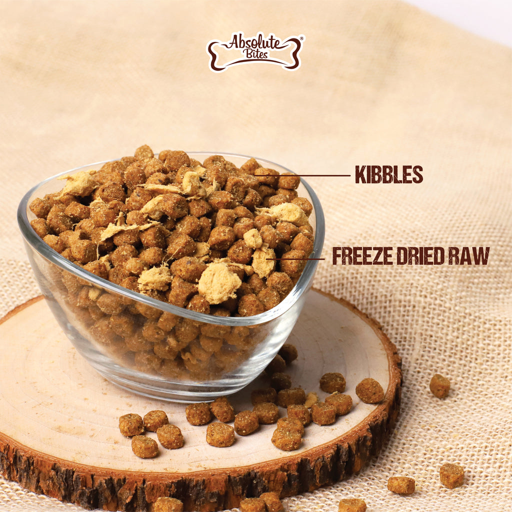 Absolute Bites Raw Craft Freeze Dried Raw Blended Dry Dog Food - Lamb (3lbs)