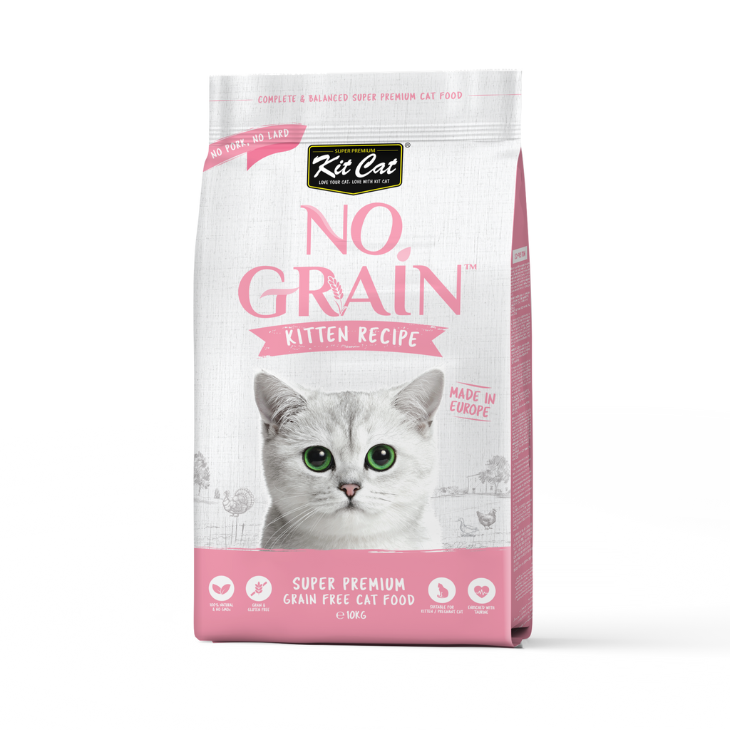 Kit Cat No Grain Dry Cat Food - Kitten (10kg)